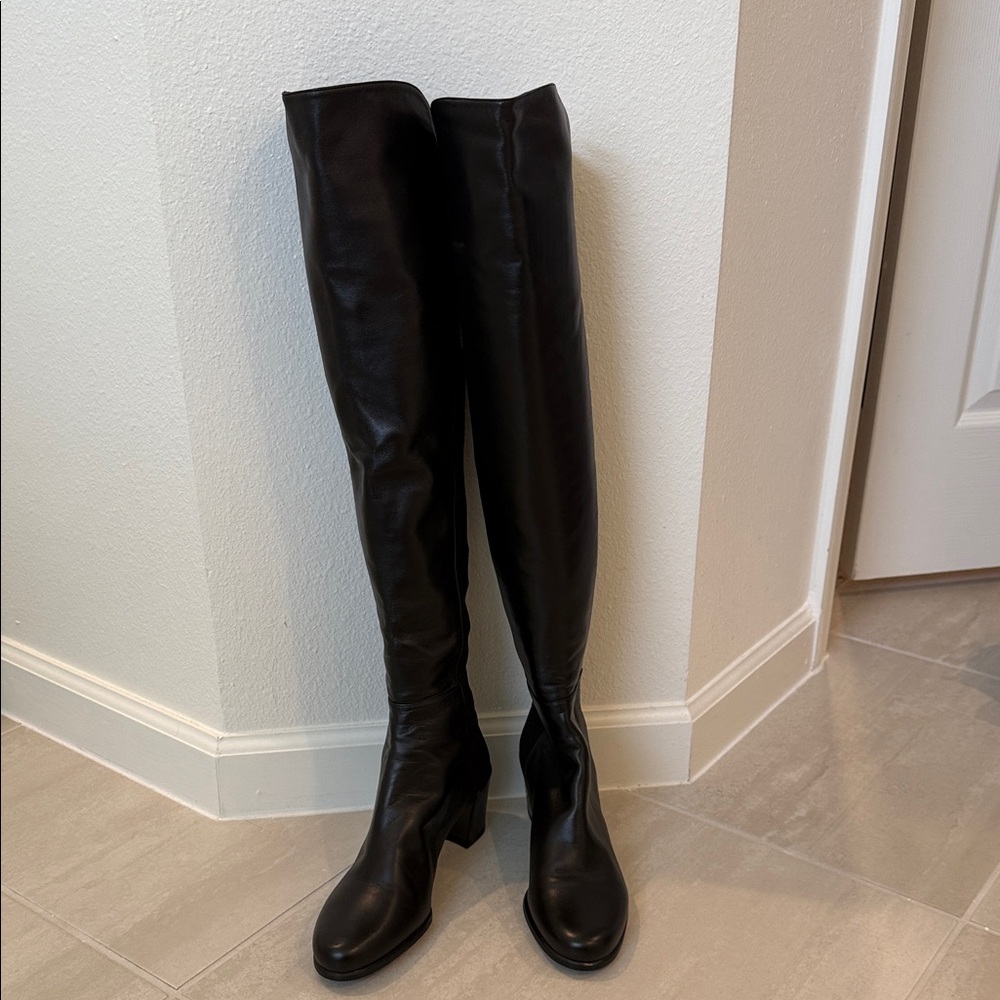Elegant Black Over-the-Knee Women's Boots size 10 brand new condition